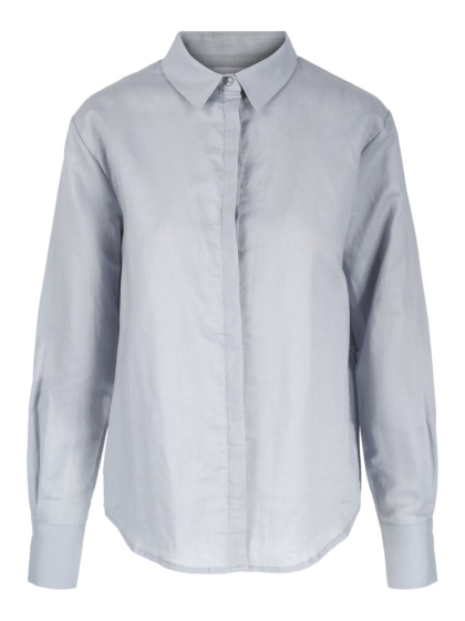 Light blue linen button shirt