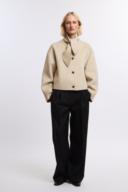 TIE WOOL JACKET